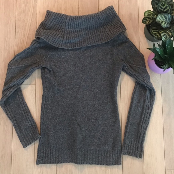 Le Chateau | Grey Cashmere-Blend Wool Sweater - Picture 2 of 6